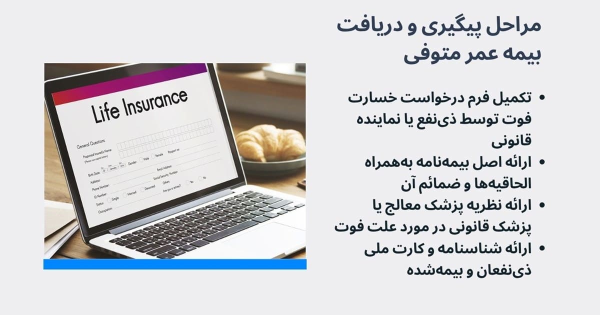 مراحل پیگیری و دریافت بیمه عمر متوفی