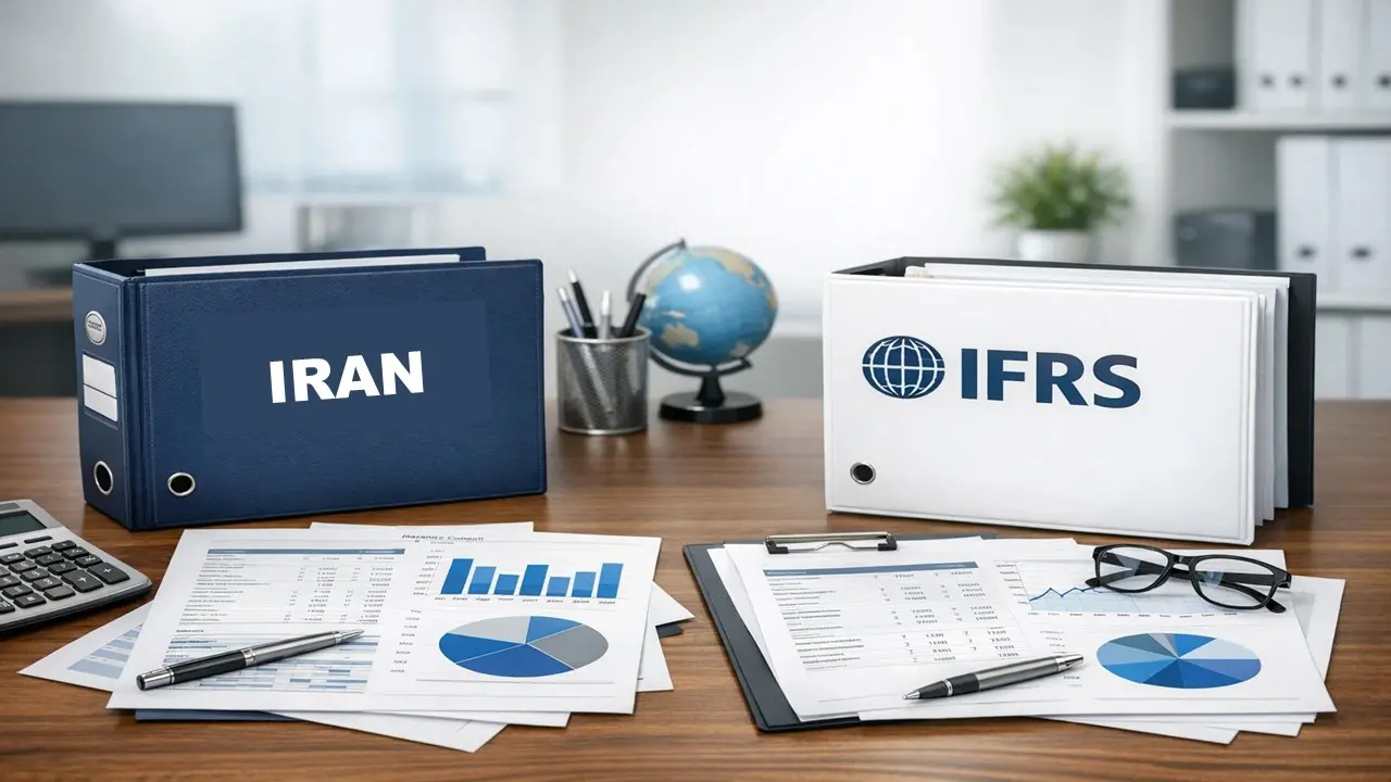 تصویری از مقایسه IRFS با استانداردهای ایران